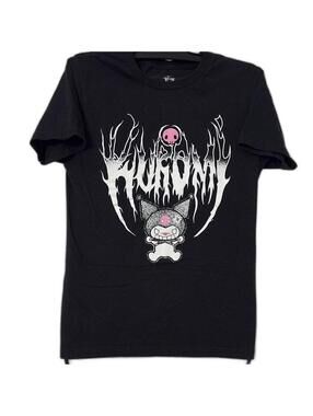 Kuromi Women's Black and White Tshirt